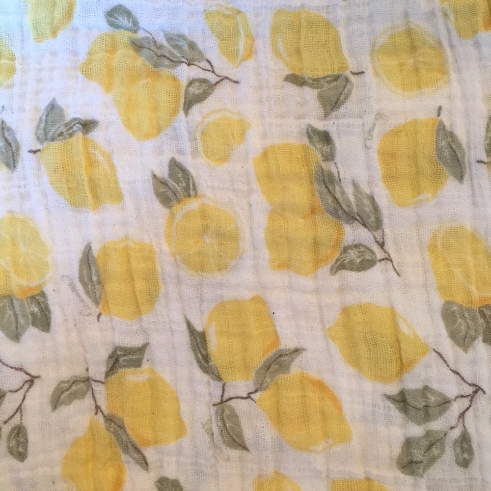 Muslin Lemon Car Seat Canopy